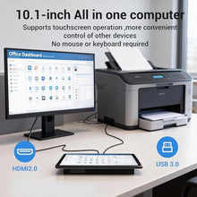 Load image into Gallery viewer, HIGOLEPC Fanless All-in-One Touchscreen Computer RK3399, Industrial Panel PC 10.1 Inch Rugged Android 12, 4GB RAM, 64GB ROM, 1280 * 800 IPS, RKGB_2161
