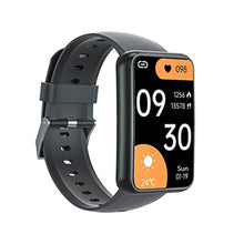 Load image into Gallery viewer, Hiiiman Voice Recorder Smart Watch, Fitness Tracker with Heart Rate Monitor, Sleep Monitor, MP3, Waterproof Pedometer Step Calories Smartwatch for Android &amp; iPhone, Black_1
