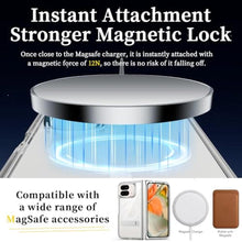 Load image into Gallery viewer, Hiooloon Magnetic for Pixel 10 Pro Fold Case Clear, Compatible with Pixelsnap &amp; MagSafe, Built-in 2-Way Kickstand [Horizontal &amp; Vertical Stand] Magnetic Slim Fit Anti-Slip Rugged Bumper Cover (Clear)_1087
