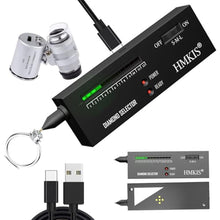Load image into Gallery viewer, HMKIS Diamond Tester Pen, Professional Jewelry Diamond Tester with 60X Jewelry Loupe Magnifier, Diamond Selector for Novice and Expert (Non-Rechargeable)_1
