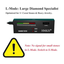 Load image into Gallery viewer, HMKIS Diamond Tester Pen, Professional Jewelry Diamond Tester with 60X Jewelry Loupe Magnifier, Diamond Selector for Novice and Expert (Non-Rechargeable), Black_2985
