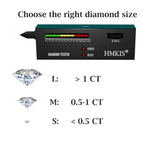 Load image into Gallery viewer, HMKIS Diamond Tester Pen, Professional Jewelry Diamond Tester with 60X Jewelry Loupe Magnifier, Diamond Selector for Novice and Expert (Non-Rechargeable), Black_2986
