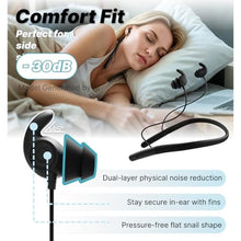 Load image into Gallery viewer, Hmusic HS88 Sleep Earbuds for Side Sleepers, 30dB Noise Isolation, Black_5742
