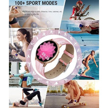 Load image into Gallery viewer, HOAIYO Smart Watch for Women (Call Receive/Dial), 1.32" Smartwatch with Heart Rate Sleep Calories Counter, IP68 Waterproof Fitness Watch for Android iOS Phones (2 Straps), Pink_1059

