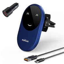 Load image into Gallery viewer, Hohosb Fits Mag-Safe Car Mount Charger,Magnetic Wireless Car Charger Compatible with iPhone 14/13/12 Series,Fast Charging Auto-Alignment Air Vent Phone Holder,Car Accessories-Blue_1
