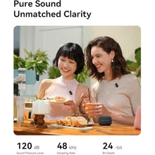 Load image into Gallery viewer, Hollyland Lark A1 Mini Duo Wireless Lavalier Microphone for USB-C Smartphones, 2 Person Clip-On Mic System with Noise Cancellation, 48kHz/24-Bit Audio, Charging Case, Windshields, Black_93

