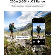 Load image into Gallery viewer, Hollyland Lark A1 Mini Duo Wireless Lavalier Microphone for USB-C Smartphones, 2 Person Clip-On Mic System with Noise Cancellation, 48kHz/24-Bit Audio, Charging Case, Windshields, Black_96
