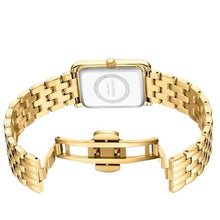 Load image into Gallery viewer, HOLSTOUR Watches for Women Vintage Bracelet White Roman Dial Rectangular Case Gold Watch Waterproof with Tools, WhiteGold_1464
