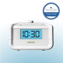 Load image into Gallery viewer, Homedics Dual Alarm Digital FM Clock Radio Time Projection, White_8733
