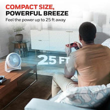 Load image into Gallery viewer, Honeywell TurboForce Air Circulator, Small Tabletop Fan, Quiet Personal Fan for Home or Office, 3 Speeds, 90 Degree Pivoting Head, White, HT-904_8320

