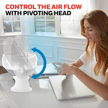 Load image into Gallery viewer, Honeywell TurboForce Air Circulator, Small Tabletop Fan, Quiet Personal Fan for Home or Office, 3 Speeds, 90 Degree Pivoting Head, White, HT-904_8322
