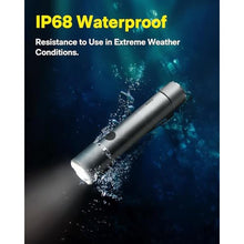 Load image into Gallery viewer, HOTO LED Flashlight High Lumens, Rechargeable Tactical Flashlight Super Bright, IP68 Waterproof Flash Light with Clip, 5 Modes Handheld Flashlights for Emergency, Outdoor, Camping_1764
