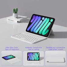 Load image into Gallery viewer, HOU Keyboard Case for 8.3-inch iPad mini 7th/6th Generation, White_451
