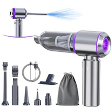 Load image into Gallery viewer, houscly Car Vacuum Portable Cordless 20000PA High Power 4-in-1 Compressed Air Duster &amp; Air Blower &amp; Pump Hand Held Vacuum with Brushless Motor for Car, Home, Office,Camping Ideal Gifts for Men &amp; Women, Purple_1

