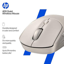 Load image into Gallery viewer, HP 400 Quiet Wireless Mouse, Dual Bluetooth &amp; 2.4GHz, Soft Silicone, Quiet Clicks, Microsoft Wheel, 24-Month Battery, 6000 DPI, Ambidextrous, Eco-Friendly Design, Multi-OS, Maple_832
