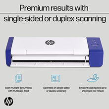 Load image into Gallery viewer, HP Compact Desktop Duplex USB Mobile Document &amp; Photo Scanner with Auto-Feed Tray for Portable 2-Sided Digital Scanning, Model HPPS200, for Home &amp; Office, PC and MAC, HP WorkScan Software Included, white_330
