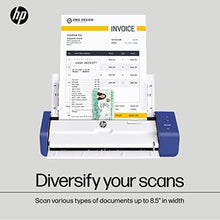 Load image into Gallery viewer, HP Compact Desktop Duplex USB Mobile Document &amp; Photo Scanner with Auto-Feed Tray for Portable 2-Sided Digital Scanning, Model HPPS200, for Home &amp; Office, PC and MAC, HP WorkScan Software Included, white_333
