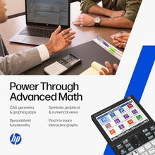 Load image into Gallery viewer, HP Prime G2 Graphing Calculator Multi-Touch 3.5" Color Display CAS Exam Approved SAT/AP/IB Scientific Calculator for School, Highschool, College Students Programmable, 256MB, Includes Case + Cloth, Black_586
