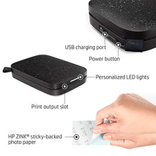 Load image into Gallery viewer, HP Sprocket Portable 2x3 Instant Photo Printer (Black Noir) Zink Paper Bundle_828
