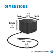Load image into Gallery viewer, HP Thunderbolt Dock G2 with Combo Cable, Black_268
