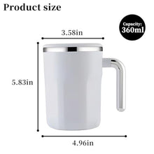 Load image into Gallery viewer, HPYDIY Automatic Self Stirring Mug - Temperature-Controlled Mixing Cup - No Battery or Electricity Needed, for Coffee &amp; Powder Drinks, Ideal for Office Travel &amp; Holiday Gifts, 90mm Wide Bore, White_5623
