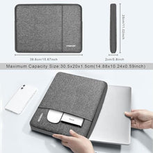 Load image into Gallery viewer, Hseok Laptop Sleeve 15.6 16 inch Case Compatible with MacBook Neo 16, MacBook Pro 16" M5/M4/M3/M2/M1, MacBook Air Pro 15", XPS 16, Most 15" 15.6" 16" Notebooks,Dark Gray&amp;Gray, DG_7748
