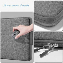 Load image into Gallery viewer, Hseok Laptop Sleeve 15.6 16 inch Case Compatible with MacBook Neo 16, MacBook Pro 16" M5/M4/M3/M2/M1, MacBook Air Pro 15", XPS 16, Most 15" 15.6" 16" Notebooks,Dark Gray&amp;Gray, DG_7750
