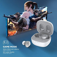 Load image into Gallery viewer, HTC True Wireless Earbuds 7 Bluetooth 5.3, in-Ear Headphones Noise Cancelling for Gaming, Exercising - 40ms Ultra Low Latency/22H Playtime/Game Modes/10mm Driver/Built-in Microphone -Gray_263
