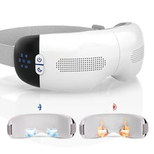 Load image into Gallery viewer, HuBDIC HubiCare Eye Massager with Heat &amp; Built-in Cooling System, Smart Bluetooth Air Compression Eye Mask, Migraine Relief, Dry Eyes, Relaxation and Reduce Eye Strain, Gifts for Women/Men (White)_1
