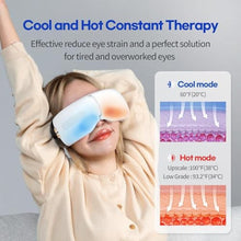 Load image into Gallery viewer, HuBDIC HubiCare Eye Massager with Heat &amp; Built-in Cooling System, Smart Bluetooth Air Compression Eye Mask, Migraine Relief, Dry Eyes, Relaxation and Reduce Eye Strain, Gifts for Women/Men (White)_953
