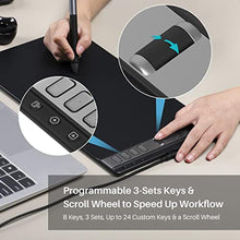 Load image into Gallery viewer, HUION Inspiroy 2 Large Drawing Tablet with 3-Group 8 Customized ExpressKeys, Black_793
