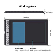 Load image into Gallery viewer, HUION Inspiroy 2 Large Drawing Tablet with 3-Group 8 Customized ExpressKeys, Black_795
