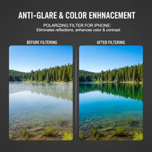 Load image into Gallery viewer, Huiteng XR Magnetic CPL Filter for iPhone 12-17, 52mm, Anti-Glare Lens, Black_875
