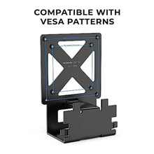 Load image into Gallery viewer, HumanCentric VESA Mount Adapter Compatible with Samsung Curved T55 Series 27 and 32 Monitors, Bracket Mounts Monitor to Stand, Arm, Desk with 75x75 or 100x100mm Pattern, Hardware Included, Black_7712
