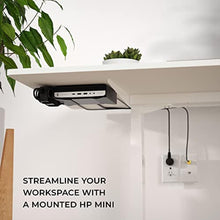 Load image into Gallery viewer, HumanCentric VESA Mount Bracket for HP Desktop Mini, ProDesk and EliteDesk - Under Desk, Wall and Arm Mounting Kit with Power Adapter Holder_1400
