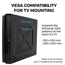 Load image into Gallery viewer, HumanCentric Wall Mount Compatible with PS4 Slim, 2 Controller Mounts Bundle, Mount on The Wall or on The Back of the TV with a VESA Pattern, Does Not Work with Fat or Pro PS4, Hardware Included, Black_39
