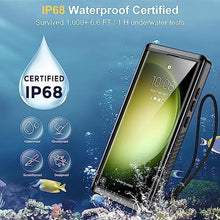 Load image into Gallery viewer, Humixx for Samsung Galaxy S23 Ultra Case Magnetic,Waterproof Built-in Lens &amp; Screen Protector[Full-Body Shockproof][12FT Military Drop Proof][IP68 Underwater] Case for Galaxy S23 Ultra 5G 6.8-Black, AMagnetic_1641
