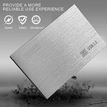 Load image into Gallery viewer, HWAYO 2.5'' HDD 500GB Ultra Slim Portable External Hard Drive USB3.0 Storage for Xbox One Console, PC, Laptop, MacBook (Silver)_316
