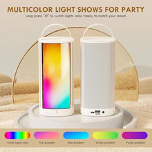 Load image into Gallery viewer, HWWR Karaoke Machine, Portable Bluetooth 5.3 Karaoke Speaker with 2 Wireless Microphones for Adults, PA System Speaker for Gatherings,Home Party,Outdoor,Camping, Support USB/TF Card/AUX in, White_4480

