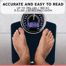 Load image into Gallery viewer, Hybrid Bathroom Scale for Body Weight - Analog &amp; Digital Display, 400 lbs, white_1211
