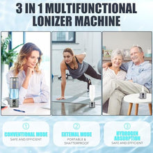 Load image into Gallery viewer, Hydra Pure Life Hydrogen Water Bottle Generator Up to 8000PPB with SPE &amp; PEM, 2 Modes Rechargeable Portable 3-in-1 Multifunctional Hydrogen Water Machine with LED, Perfect for Office, Home, Gym_5899

