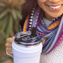 Load image into Gallery viewer, Hydrapeak Roadster 40oz Stainless Steel Tumbler Double Wall Vacuum Insulated Water Bottle With Handle And 2 in 1 Straw Lid (Pale Sage), PaleSage_7771
