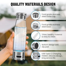 Load image into Gallery viewer, Hydrogen Water Bottle Generator, 5Min 1500PPB Rechargeable Hydrogen Water Generator, 15.22OZ Portable Water Ionizer with SPE PEM Gift for Health Enthusiasts &amp; Home, Office_5441
