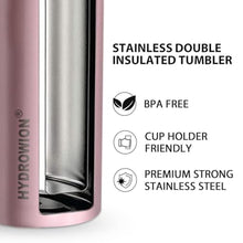 Load image into Gallery viewer, HYDROWION Triple-Insulated Tumblers - Stainless Steel with Lid and Straw, 20 oz Water Bottle, Stainless Steel Cups, Coffee Travel Mug for Home &amp; Office Violet_5955
