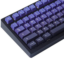 Load image into Gallery viewer, Hyekit PBT Keycaps 126 Keys Aurora Gradient Keycap Set Dye-Sublimation Keycap Cherry Profile Purple Gradient Keycaps for Cherry Gateron MX Switches Mechanical Keyboards_252
