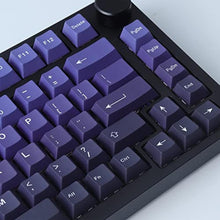 Load image into Gallery viewer, Hyekit PBT Keycaps 126 Keys Aurora Gradient Keycap Set Dye-Sublimation Keycap Cherry Profile Purple Gradient Keycaps for Cherry Gateron MX Switches Mechanical Keyboards_253
