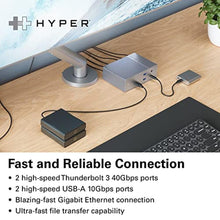 Load image into Gallery viewer, HyperDrive USB-C &amp; Thunderbolt 4 GEN2 14-in-1 Dock for MacBook Pro/Air, iPad, PC - High-Speed Thunderbolt Docking Station - 40Gbps, Gigabit Ethernet, 85W PD, black_8144
