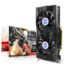 Load image into Gallery viewer, HyperRender RX 580 Graphics Card 8GB 2048SP GDDR5 256 Bit PC Gaming Video Card Computer Graphics Boards 3*DP 1*HDMI PCI Express 3.0 with Freeze Fan Stop for Desktop Computer GPU for Gaming PC, Black_1
