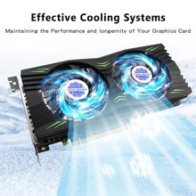 Load image into Gallery viewer, HyperRender RX 580 Graphics Card 8GB 2048SP GDDR5 256 Bit PC Gaming Video Card Computer Graphics Boards 3*DP 1*HDMI PCI Express 3.0 with Freeze Fan Stop for Desktop Computer GPU for Gaming PC, Black_1596

