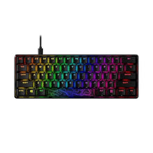 Load image into Gallery viewer, HyperX Alloy Origins 60 - Mechanical Gaming Keyboard, Ultra Compact 60% Form Factor, Double Shot PBT Keycaps, RGB LED Backlit, NGENUITY Software Compatible - Linear HyperX Red Switch,Black_1
